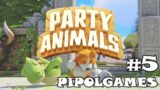 Dando tortas como ANIMALES!!! | Party Animals – Pipolgames 5