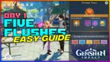 FIVE FLUSHES OF FORTUNE – DAY 1 GUIDE | GENSHIN IMPACT | CG GAMES