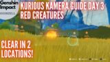 Genshin Impact Kurious Kamera Quest Guide Day 3 Red Creatures – Clear in 2 Locations!