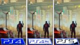 Cyberpunk 2077 | PS4 – PS4 Pro – PS5 | Patch 1.2 Graphics Comparison