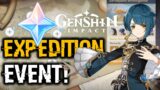 FREE PRIMOGEMS FROM EXPEDITION EVENT + C6 XINGQIU PULL! | Genshin Impact