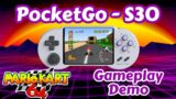 PocketGo S30  – Mario Kart 64 Gameplay Demo – Handheld Video Game Console – RetroPie Guy
