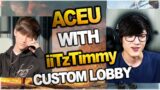 ACEU WITH iiTzTimmy in custom lobby !! NO WEAPONS Challenge in Apex Legends !!