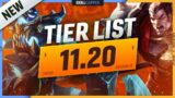 NEW 11.20 TIER LIST and PATCH UPDATES! – League of Legends