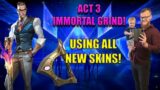 VALORANT ACT 3 IMMORTAL/RADIANT GRIND LETS GO! ALL NEW RADIANT CRISIS 001 SKINS AND BATTLEPASS!