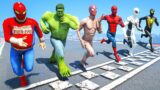 All SPIDERMAN SUITS Running Challenge #339 (Funny Contest) – GTA V Mods