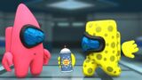 Patrick & SpongeBob find invisible spray in Among Us
