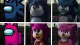 Sonic The Hedgehog Movie 2 Among Us Uh Meow All Designs Compilation (Sonic Wherhog & Amy)