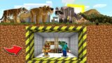 Minecraft DON'T ENTER ZOO BUNKER HOUSE WITH ANIMAL MOBS MOD / MORE ANIMALS PLUS !! Minecraft Mods