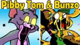 Friday Night Funkin' x Glitched Legends Pibby Tom & Bunzo Bunny(Come and learn with Pibby x FNF Mod)