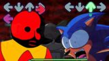 Eggman meets Sonic.EXE 3.0 in Friday Night Funkin be like