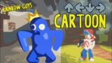 2d CARTOON Animation + REMIX Song | (Roblox Rainbow Friends FNF Mod)