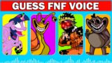 FNF Guess Character by Their VOICE | Slow Seline, Hello Kitty, My Little Pony, Oggy, Moon…