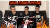 FNF REACTION to BTS SUGA RAP LIVE COMPILATION pt.1 (insane fast raps)