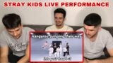 FNF Reacts to Stray Kids INSANE LIVE PERFORMANCE MOMENTS | kpop REACTION