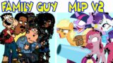 FNF' NEW Pibby Darkness Takeover-Family Guy Vs MLP V2 | Airborne Remix Vs Equestria-Laments